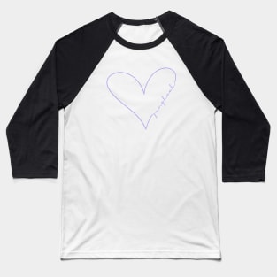 Jungkook of BTS - Purple Heart Baseball T-Shirt